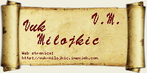 Vuk Milojkić vizit kartica